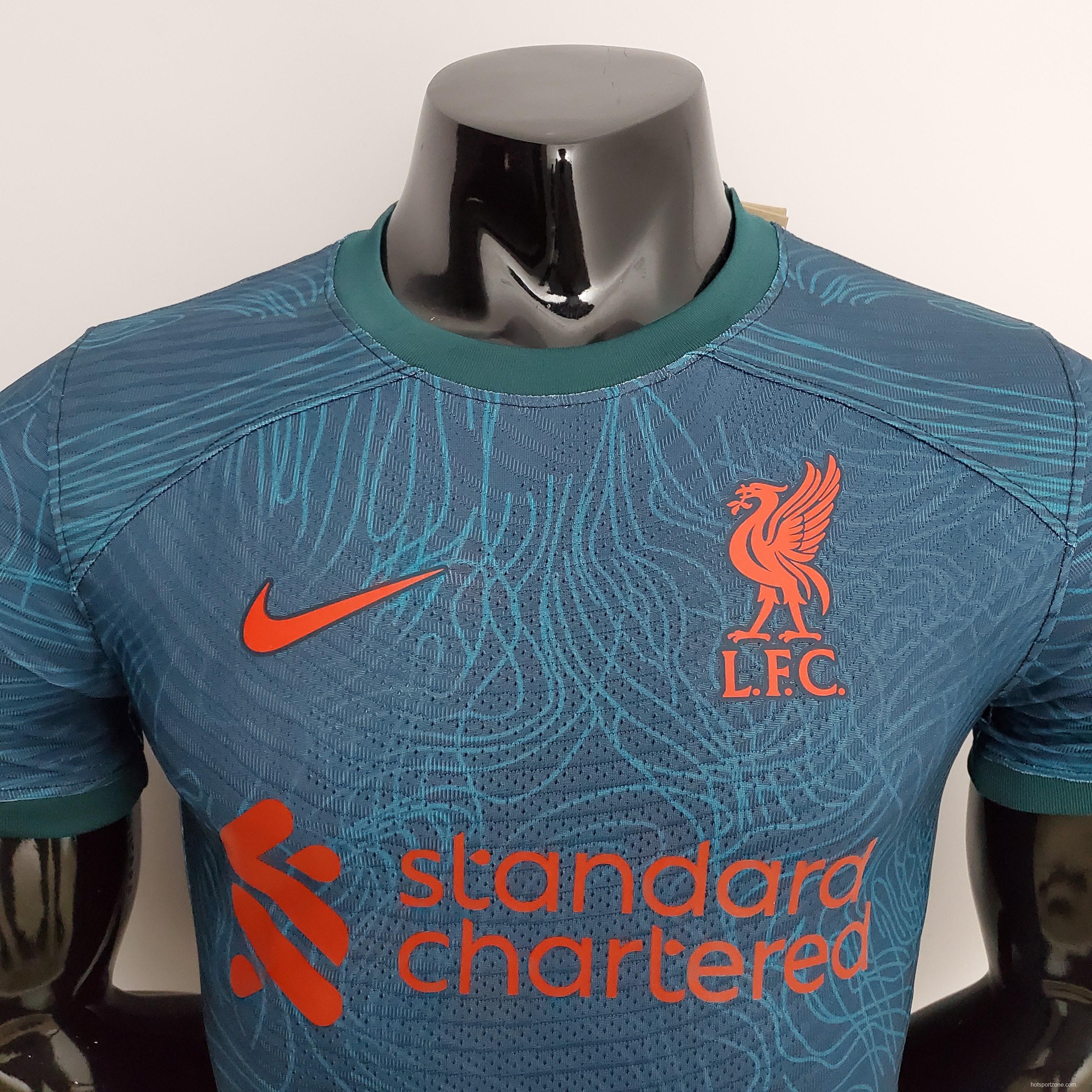 22/23 player version Liverpool away Soccer Jersey