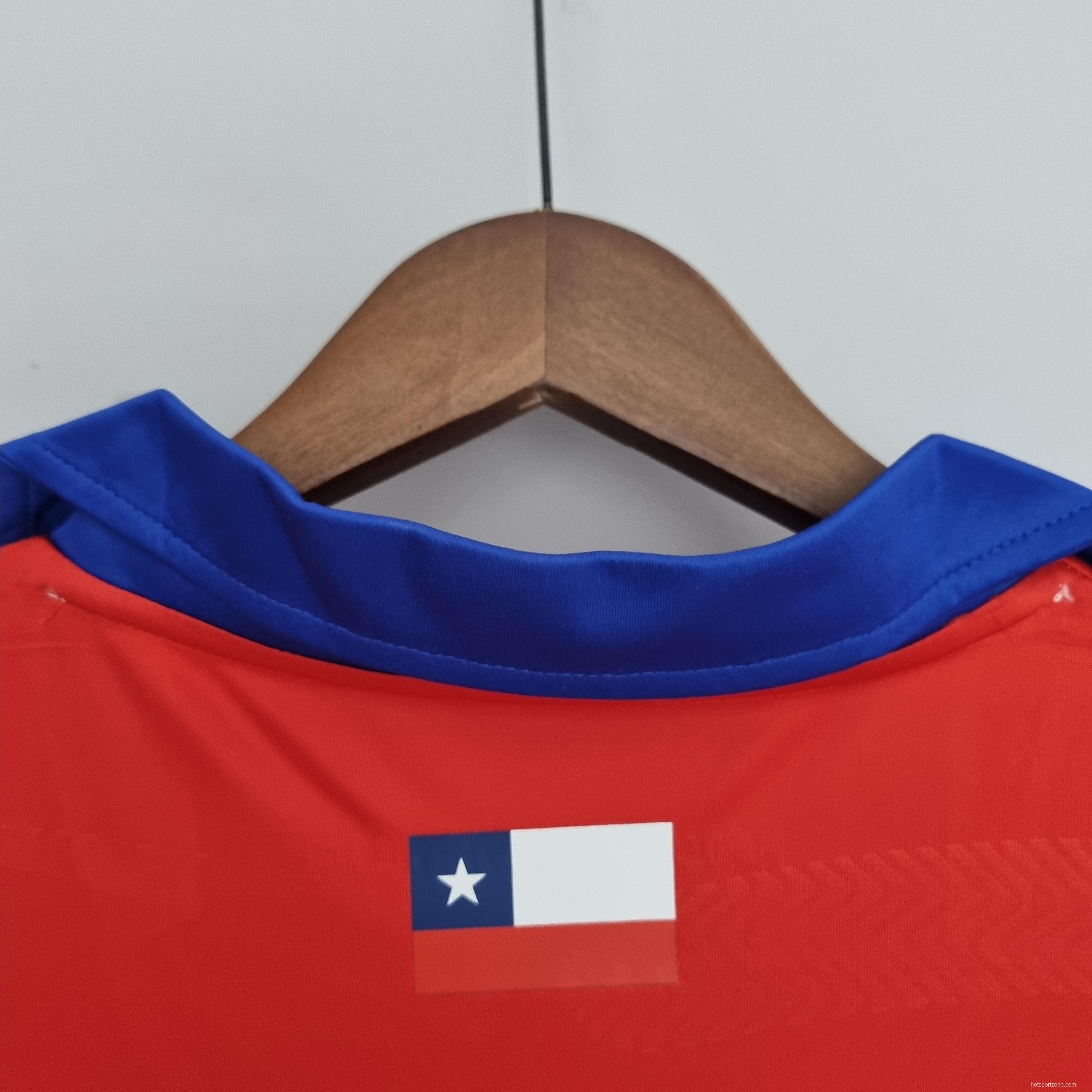 Retro 2014 Chile home Soccer Jersey