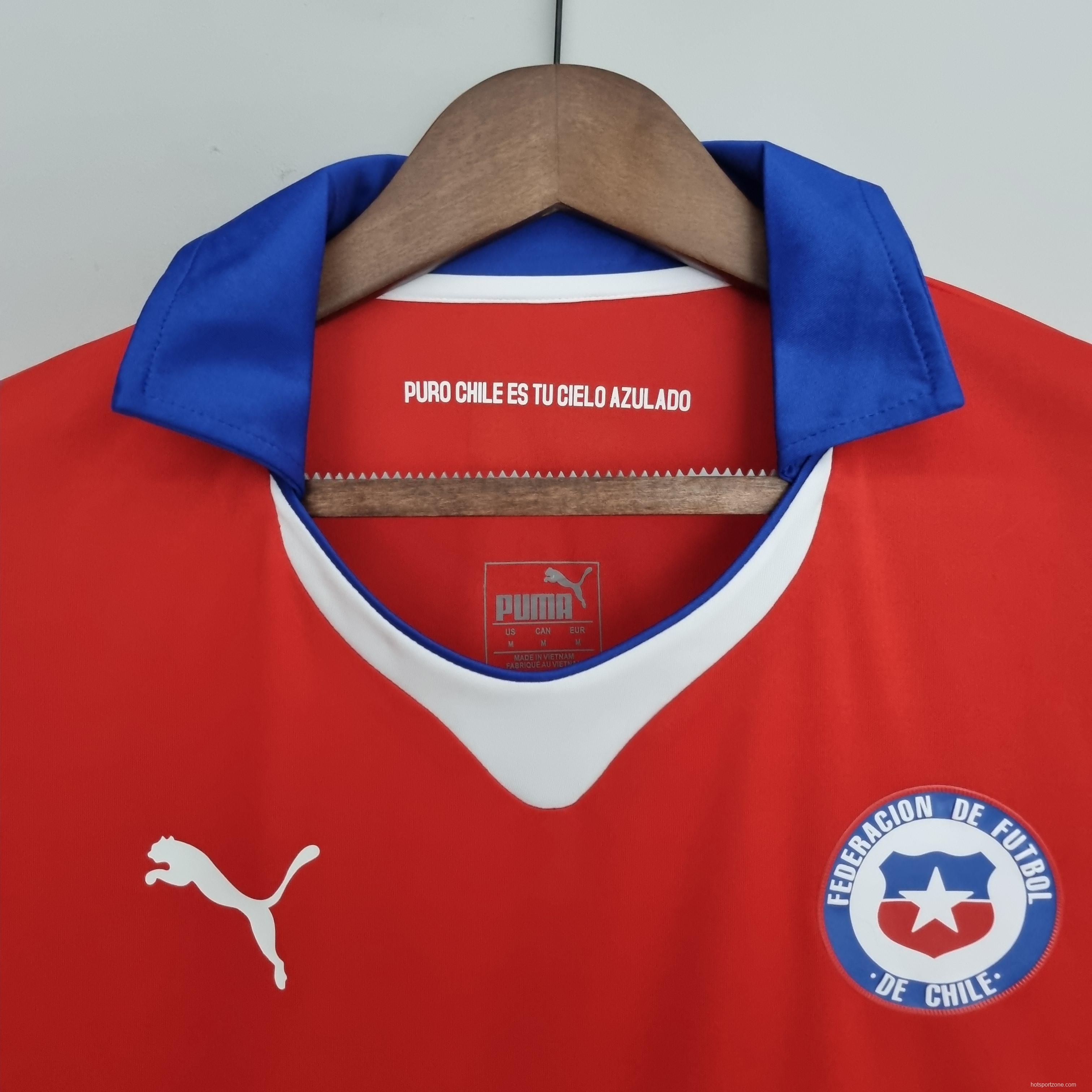 Retro 2014 Chile home Soccer Jersey