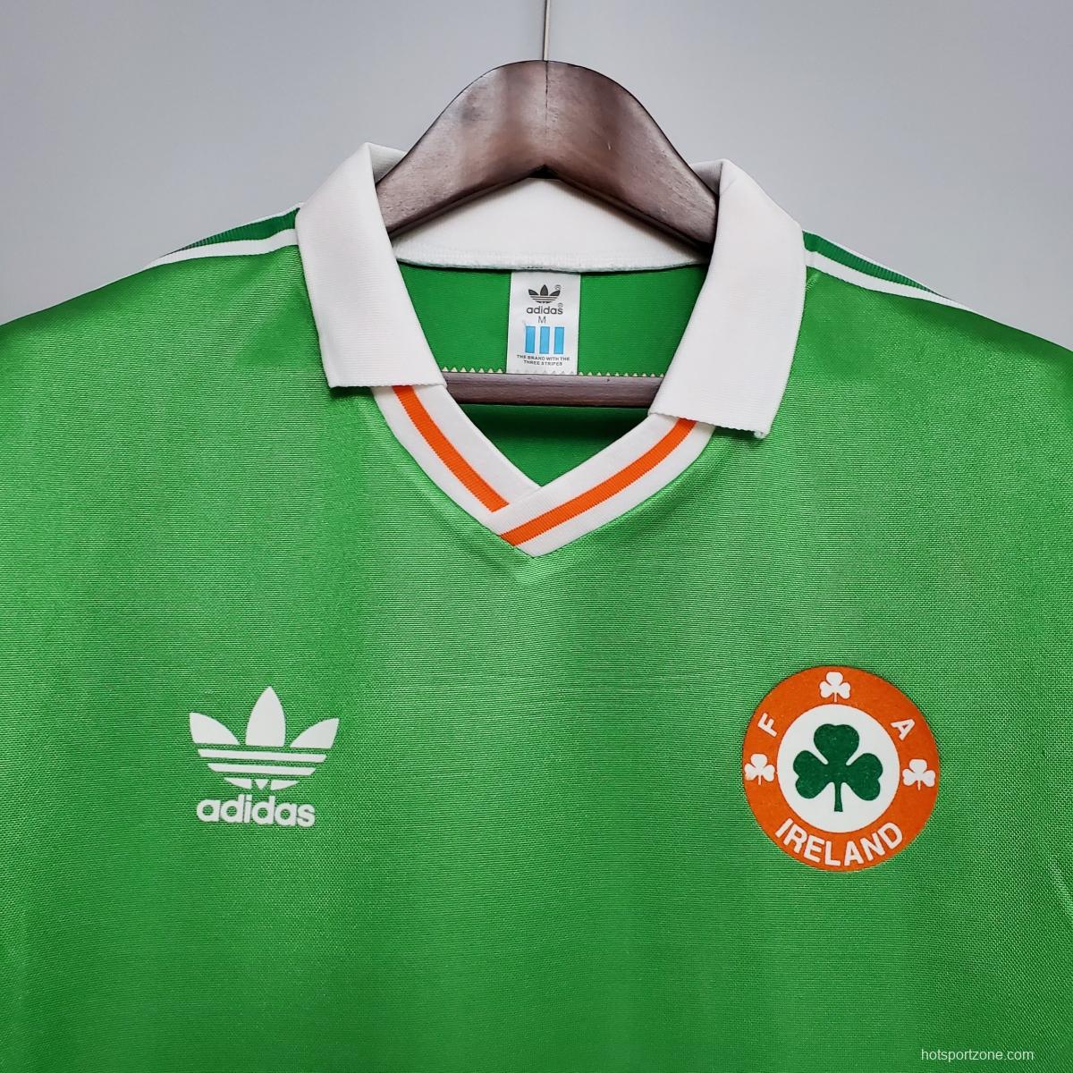 Retro 1988 Ireland home Soccer Jersey