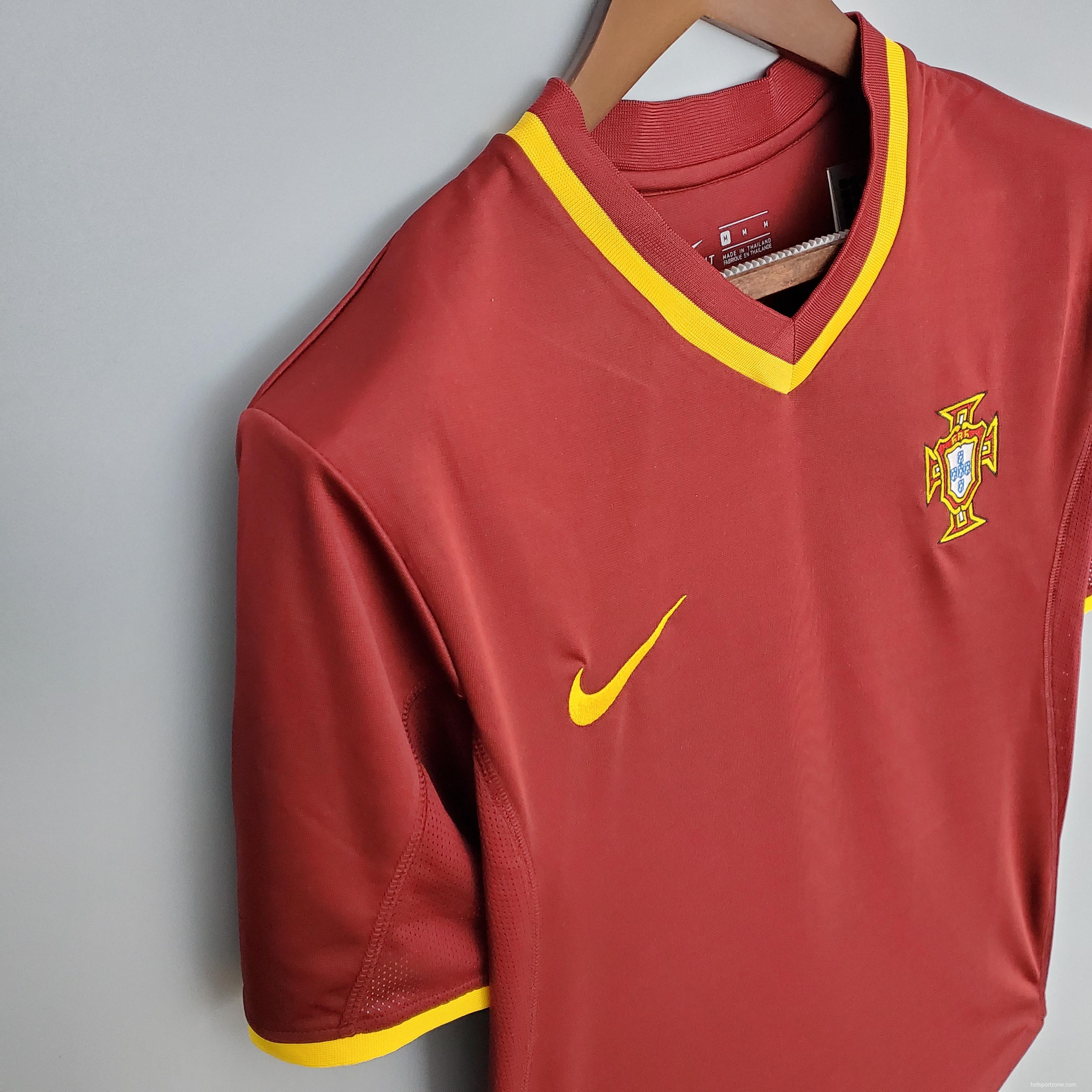 Retro 2000 Portugal home Soccer Jersey