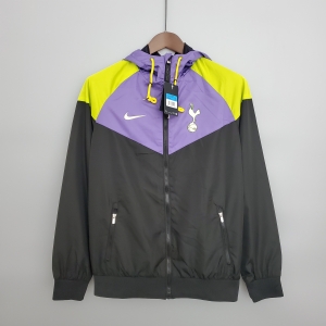 Windbreaker Tottenham Purple Black Soccer Jersey