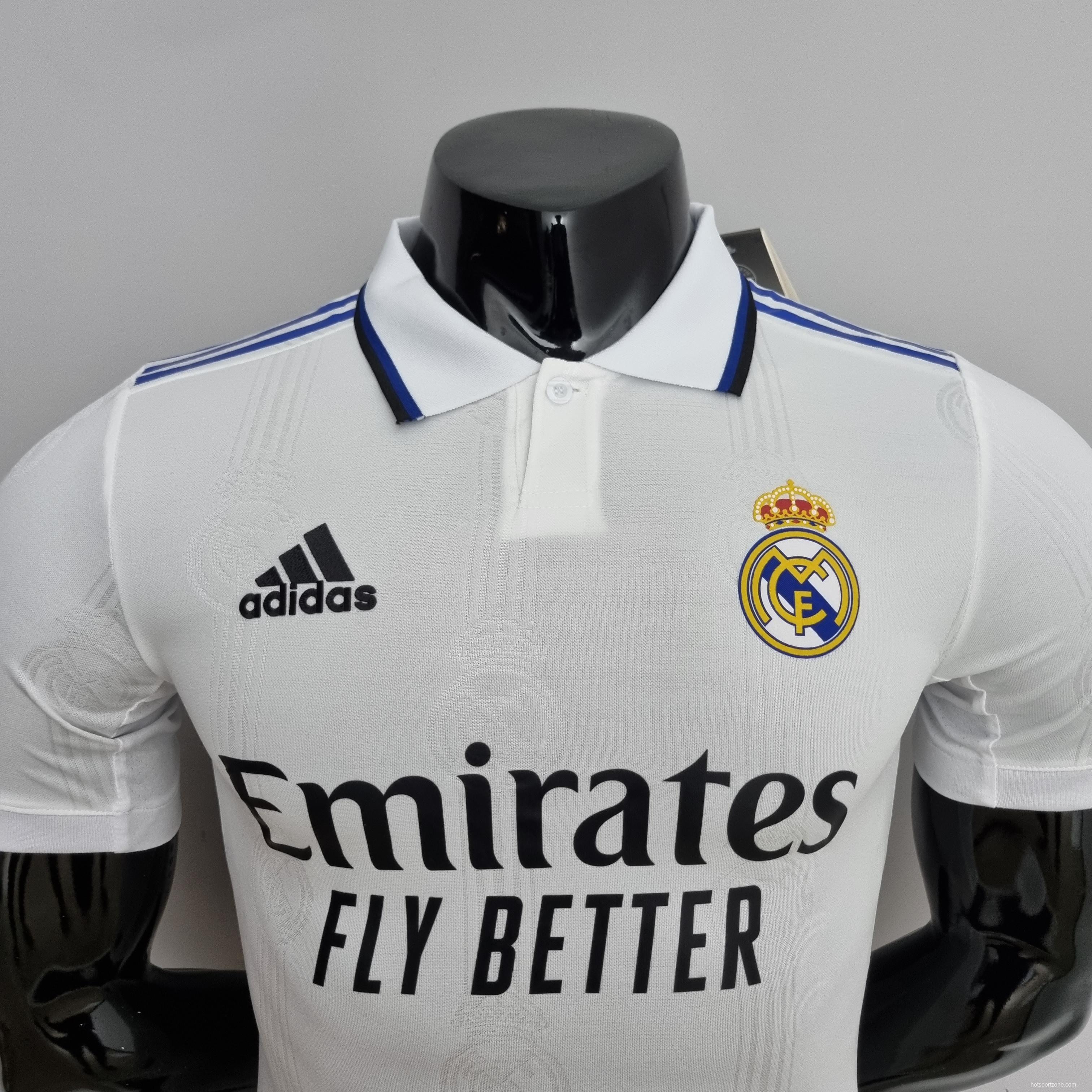 22/23 player version Real Madrid home Soccer Jersey