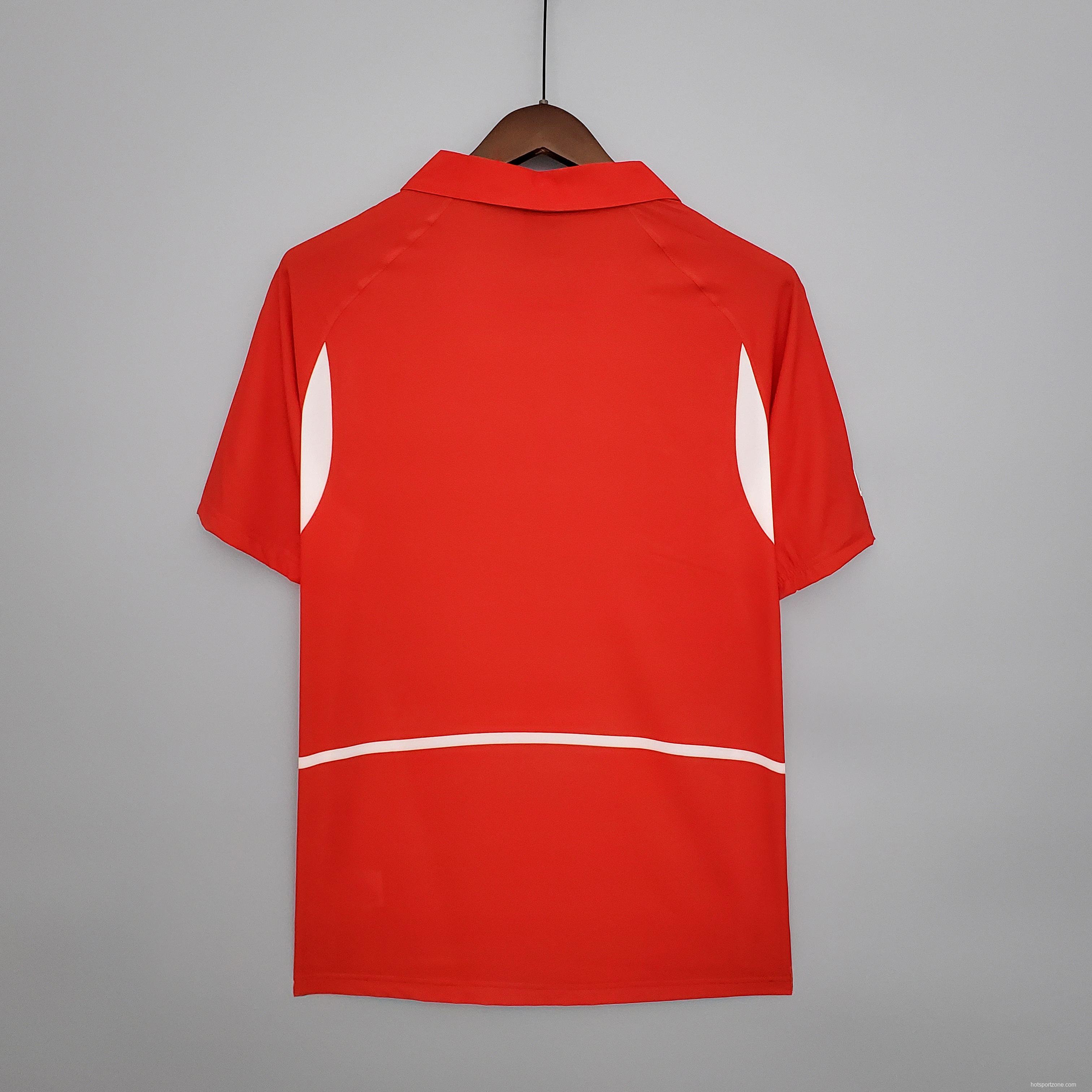 Retro 2002 Korean Red Soccer Jersey