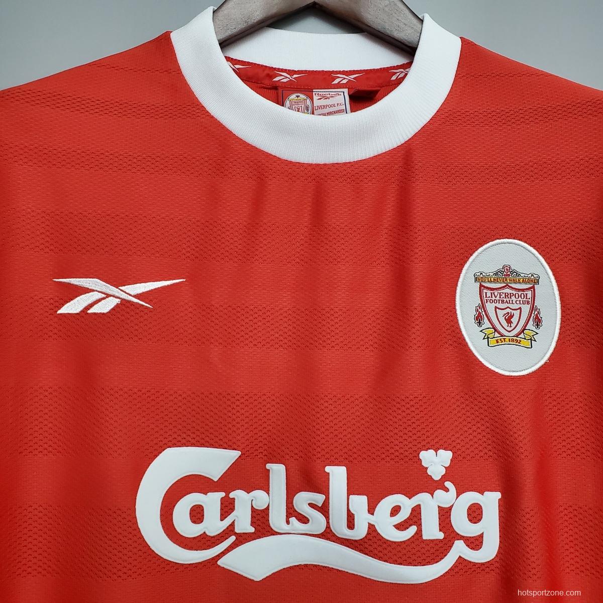 Retro 1998 Liverpool home Soccer Jersey