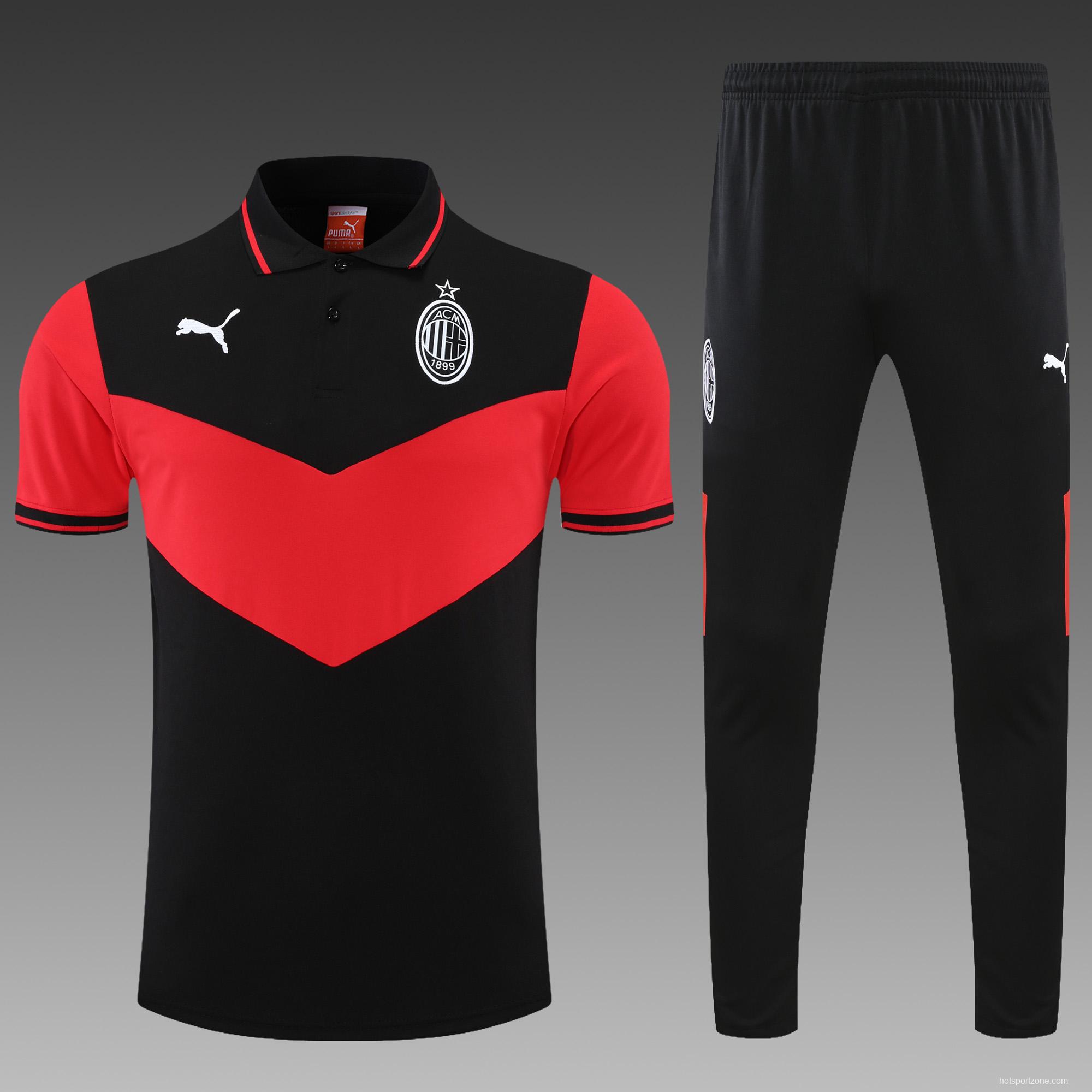 A.C. Milan POLO kit Black and Red(not supported to be sold separately)