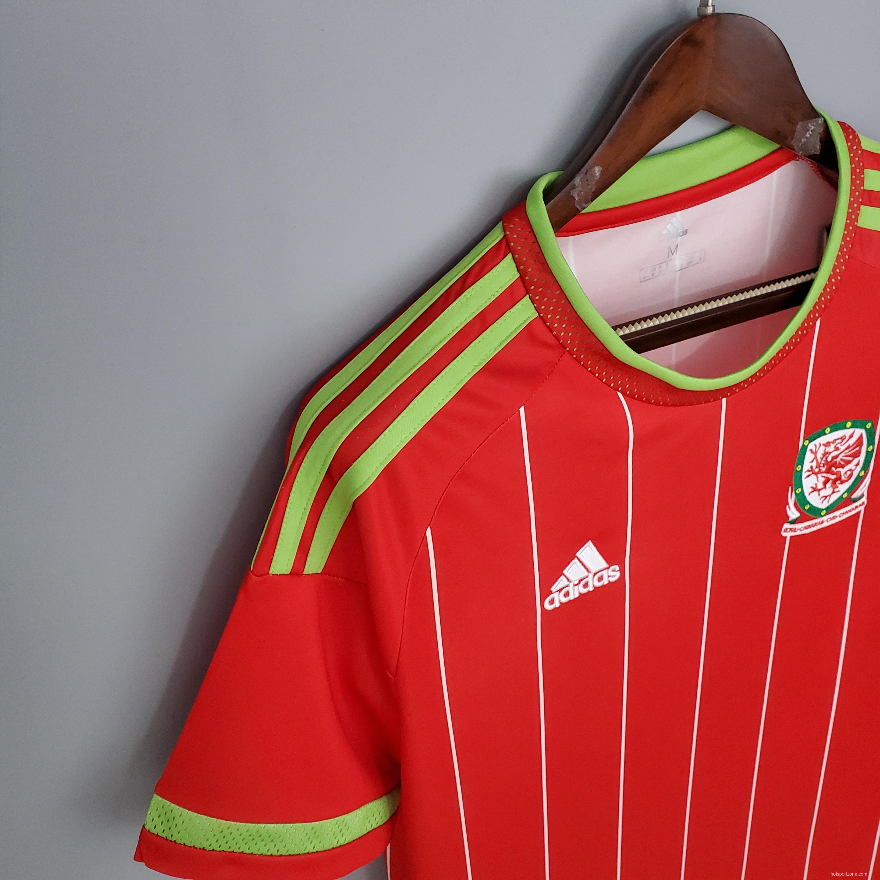 Retro Wales 15/16 home Soccer Jersey