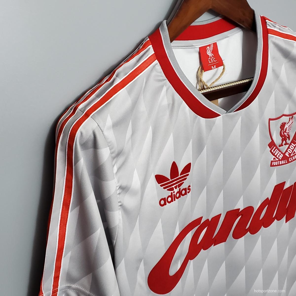 Retro 89/91 Liverpool away Soccer Jersey