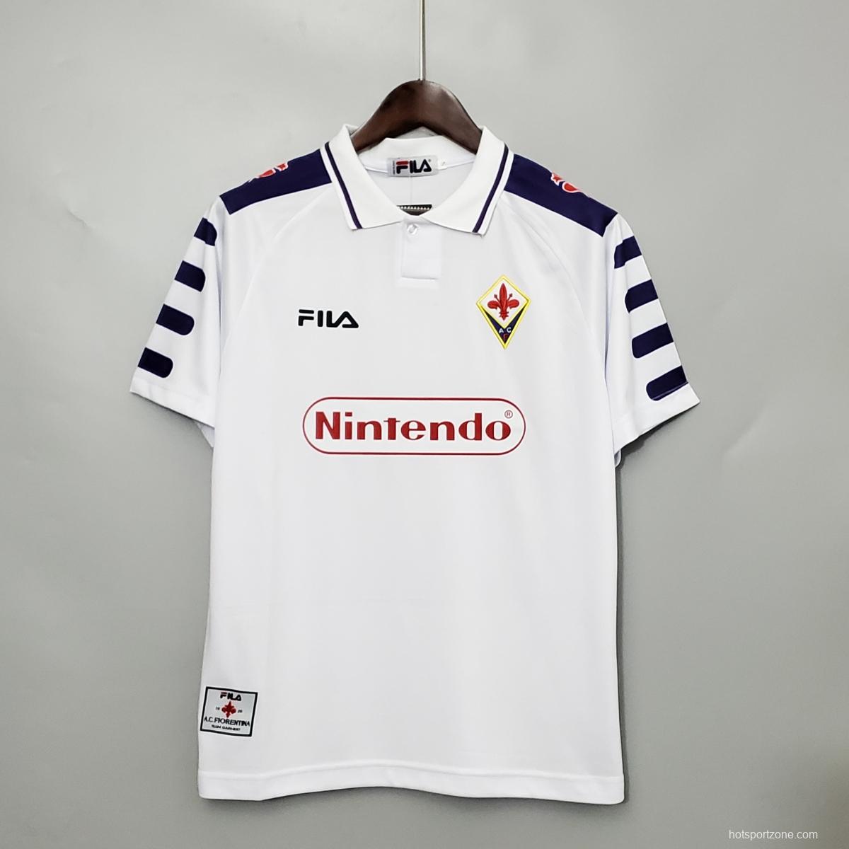 Retro 98/99 Fiorentina Away White Jersey