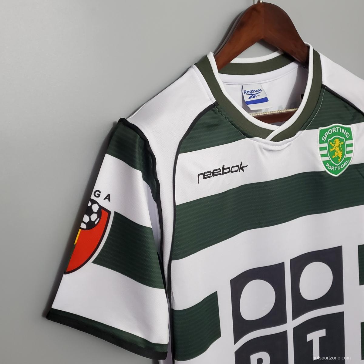 Retro Sporting Lisbon 01/03 home Soccer Jersey