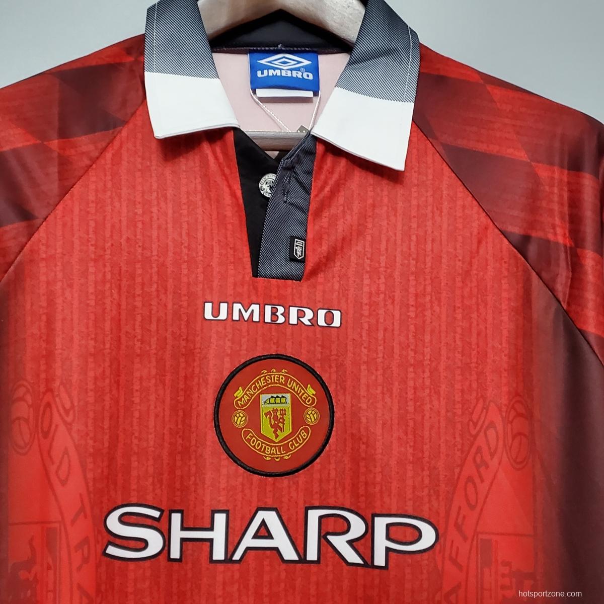 Retro 96/97 Manchester United home Soccer Jersey