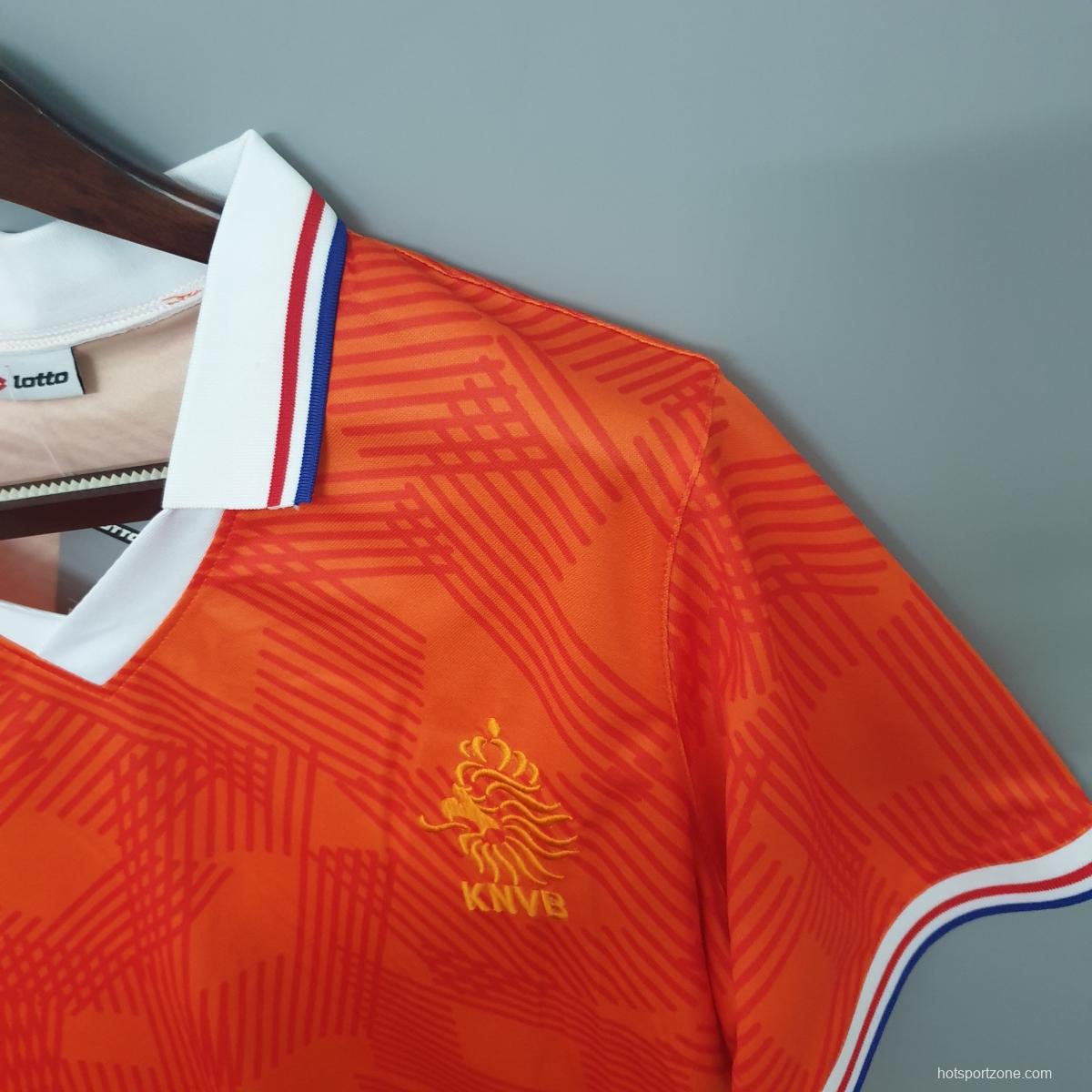 Netherlands 1991 retro shirt home Soccer Jersey