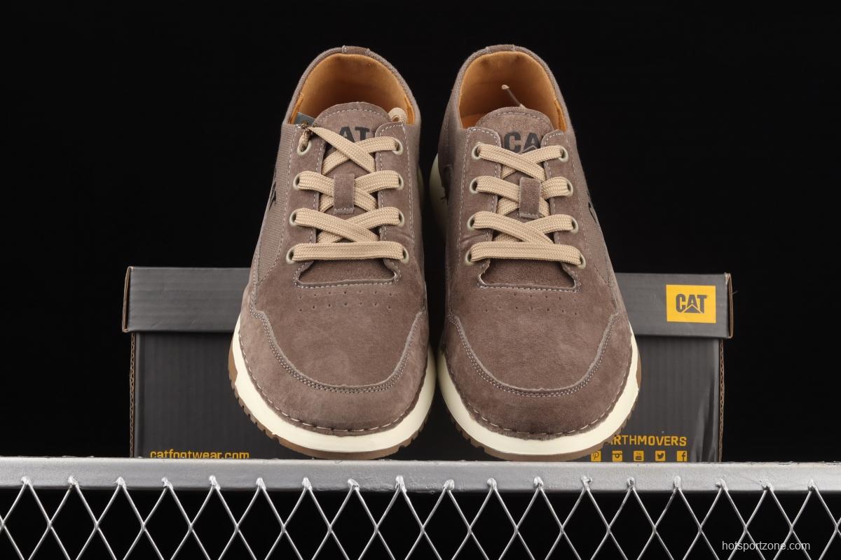 CAT FOOTWEAR/ CAT Carter 21SS autumn new vintage fashion shoes series leisure board shoes P720536 light coffee