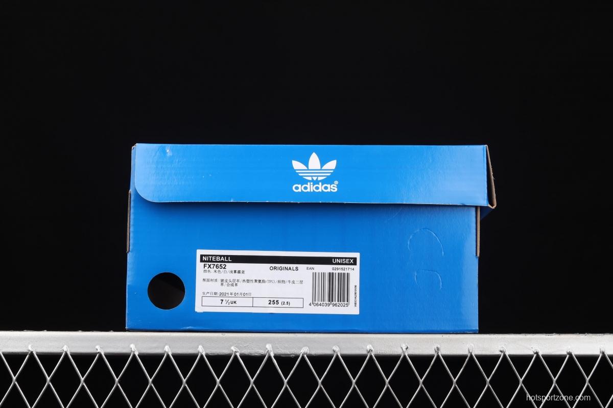 Adidas Originals Niteball FX7652 series street basketball shoes