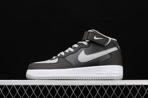 NIKE Air Force 1x 07 Mid shadow gray top casual board shoes 854851-067