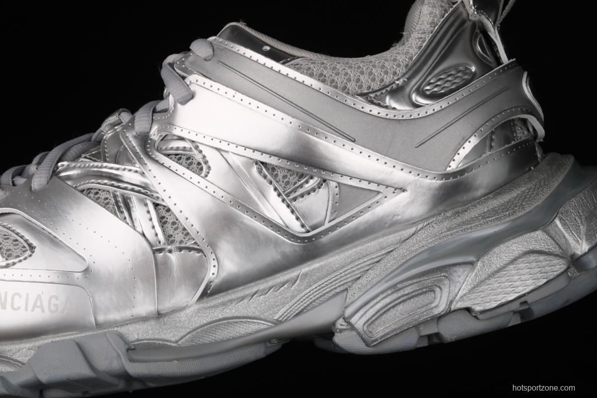 Balenciaga Sneaker Tess s.Gomma Res BI ALV/TIS EFF NUBUK/TIS E 2020 latest color matching trend running shoes W2FS38100