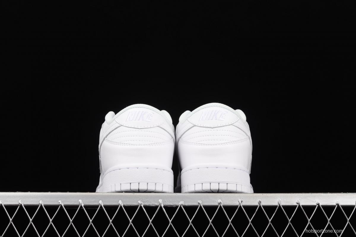 NIKE SB DUNK Low Prm pure white color SB buckle rebound fashion leisure board shoes DD1503-109