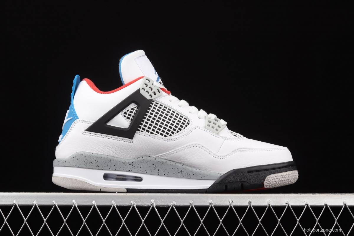 Air Jordan 4 What The Yuanyang white cement top layer basketball shoes CI1184-146,