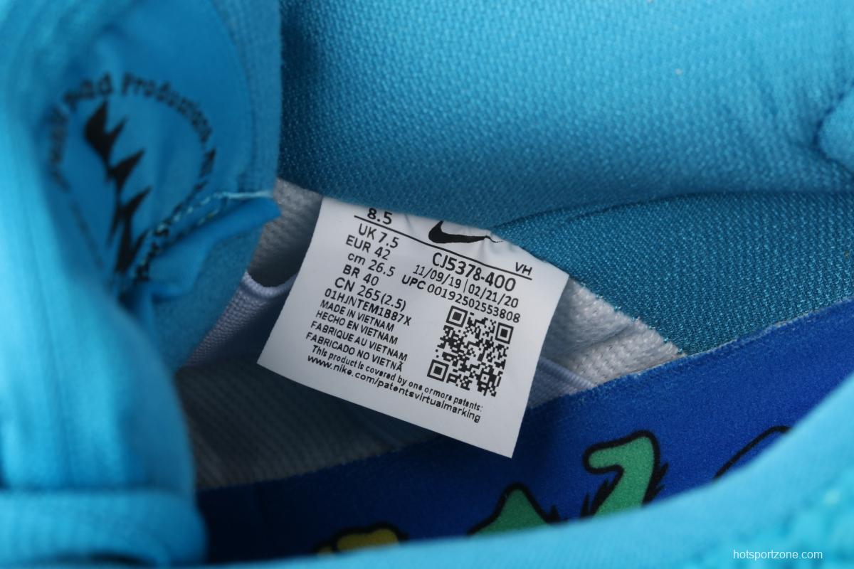 Grateful DeAdidas x NIKE SB DUNK Low Yellow Bear joint style blue and yellow bear sports skateboard shoes CJ5378-400