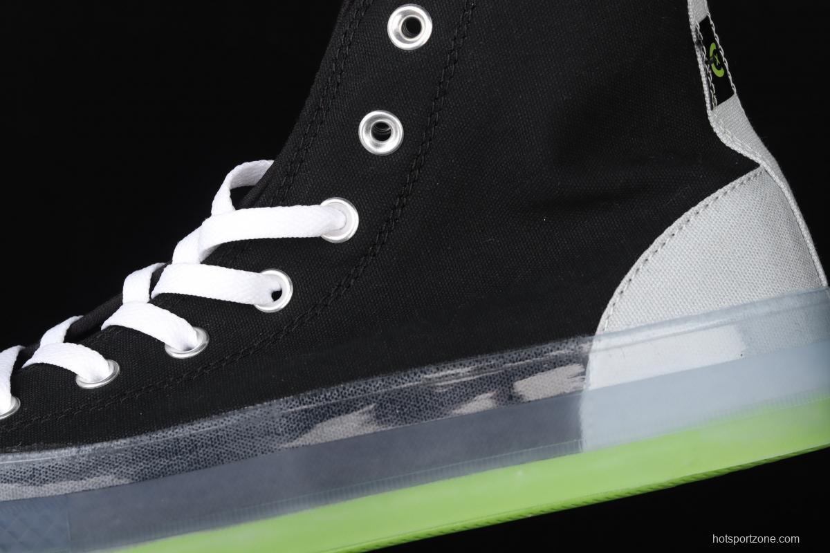 Converse Chuck Taylor All Star CX neutral crystal jelly soles green impact color canvas high upper shoes 170834C