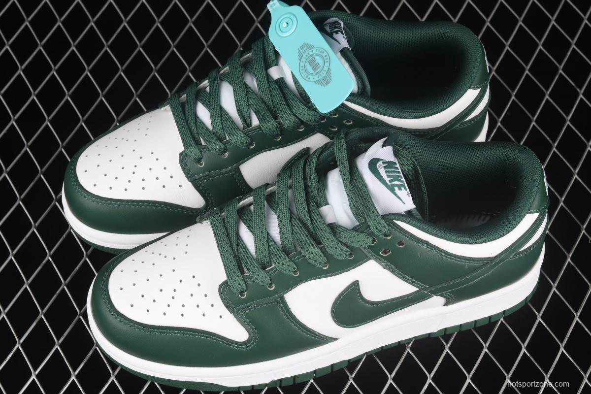 NIKE SB DUNK Low Team Green Michigan White and Green Slam Dunk Series low side Leisure Sports Skateboard shoes DD1391-101