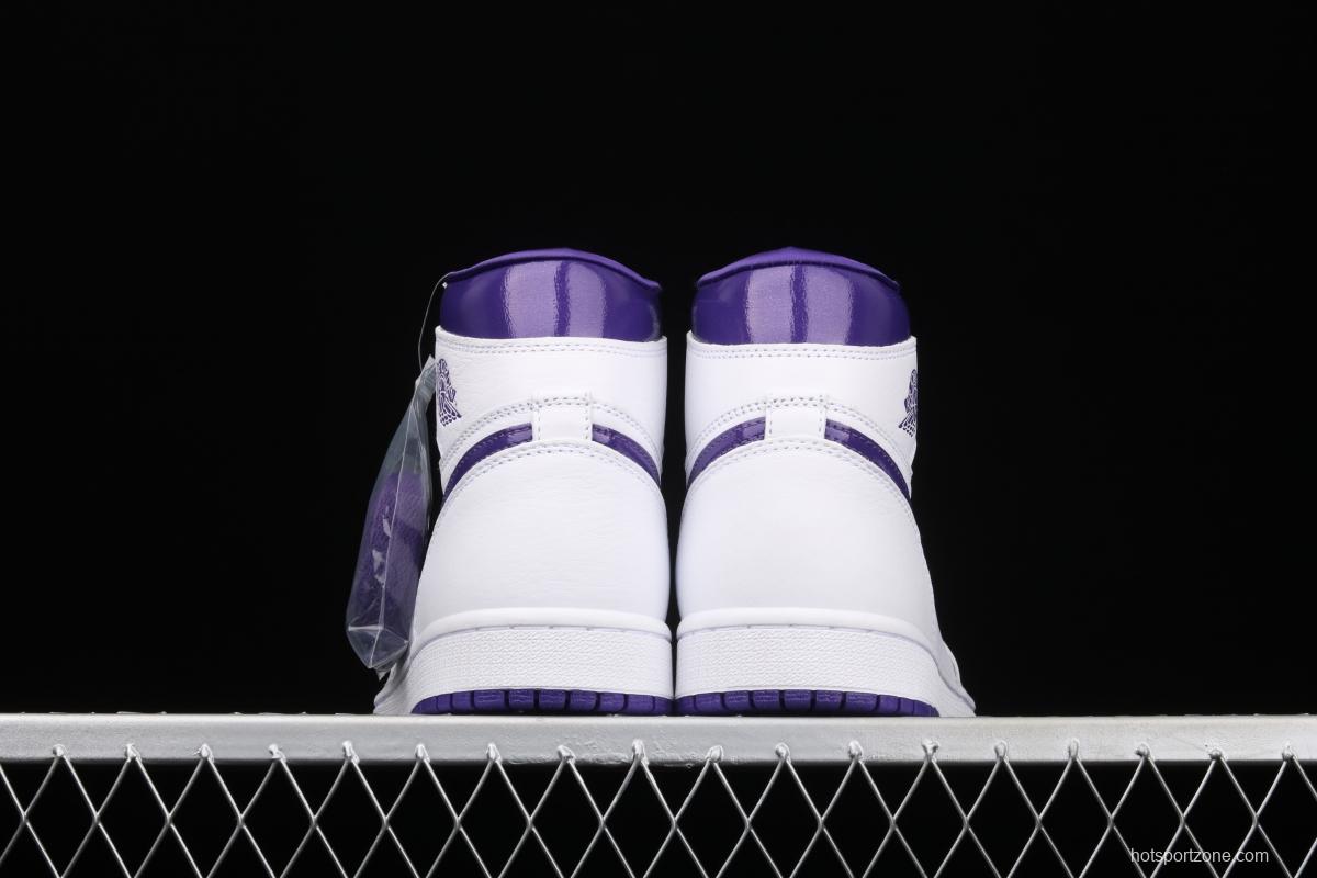 Air Jordan 1 High OG Court Purple White and Purple CD0461-151