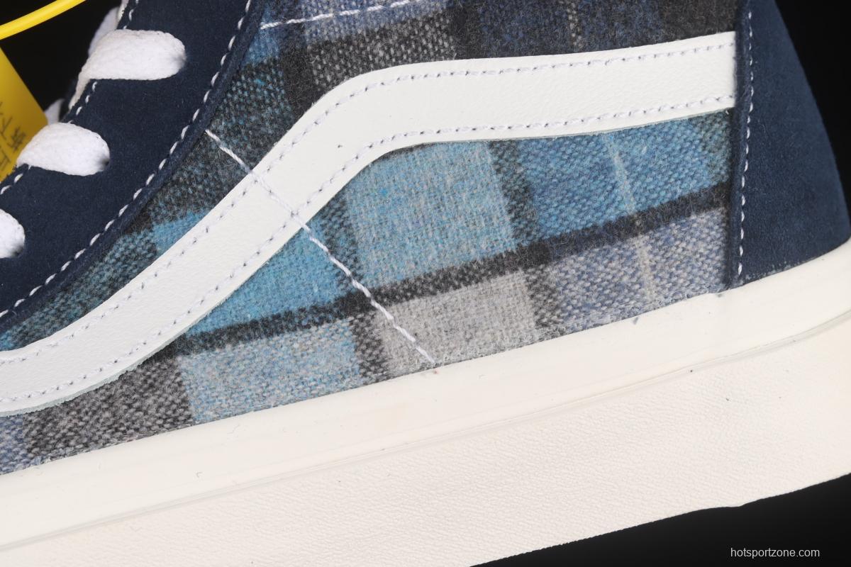 Vans Sk8-Hi x Pendleton joint name plaid series high-top casual board shoes VN0A38GF9GS
