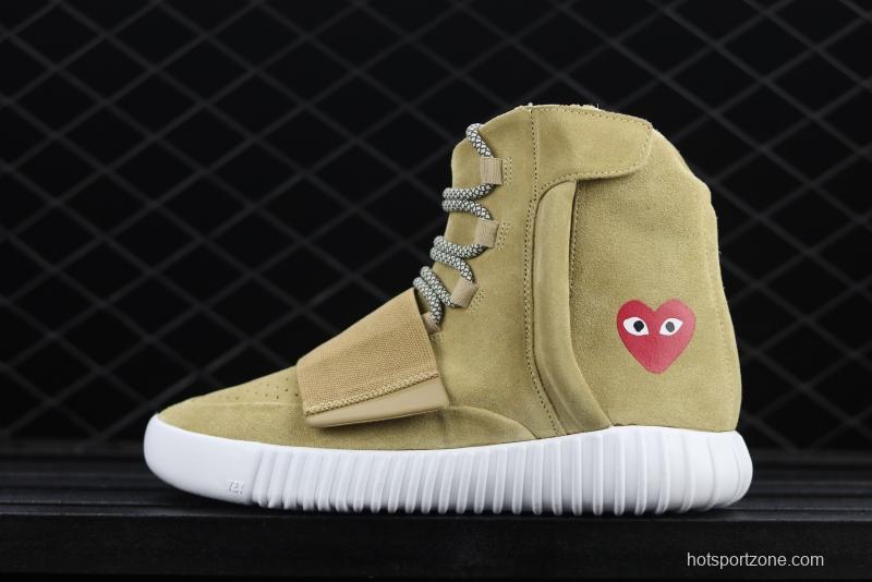 CDG PLAY x 750Yeezy Basf Boost JW5359 jointly customized pure original configuration BASF outsole, focusing on high-end goods in foreign markets.