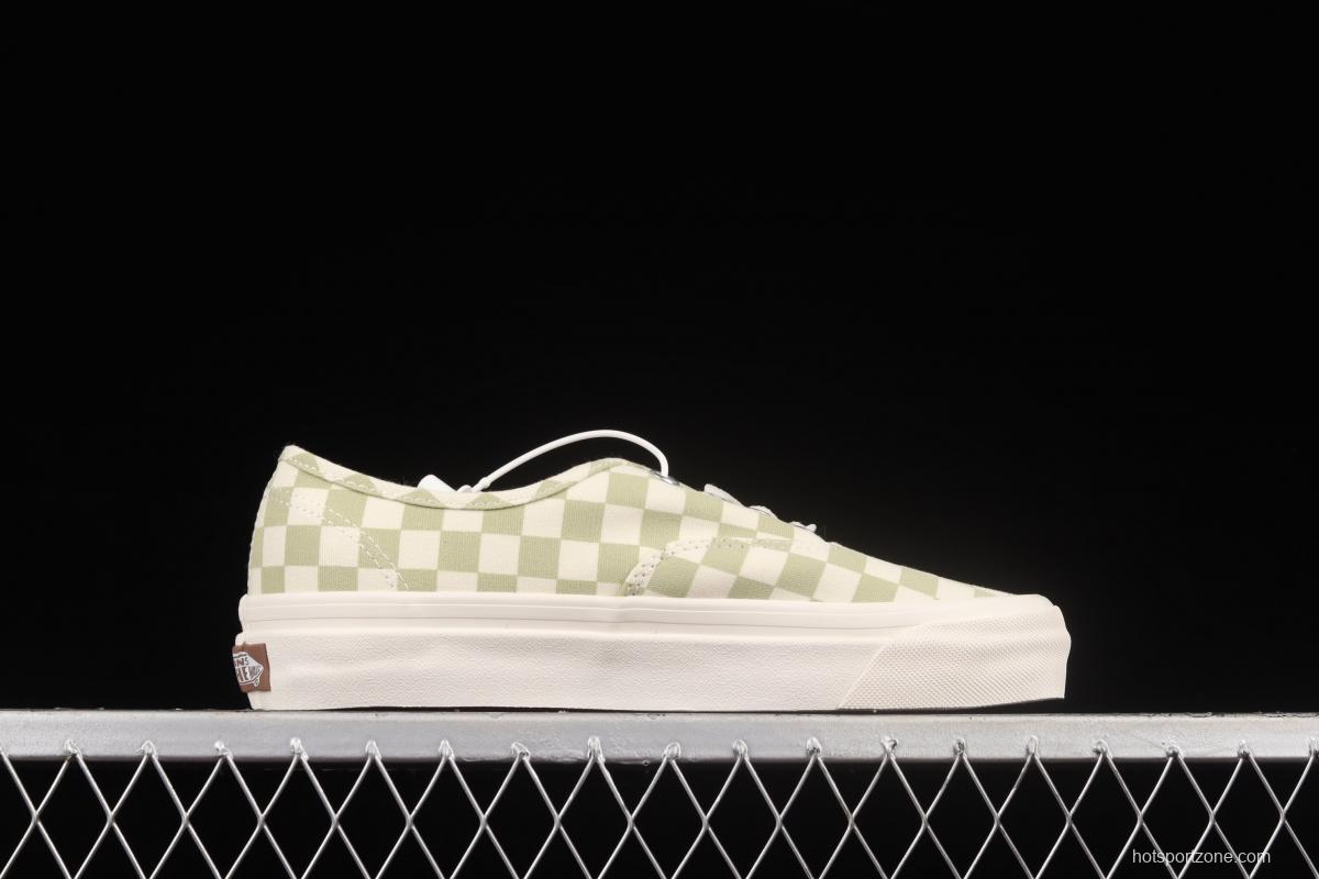 Vans Authentic Anaheim series classic green and white checkered low-top casual board shoes VN0A5HZS9F0