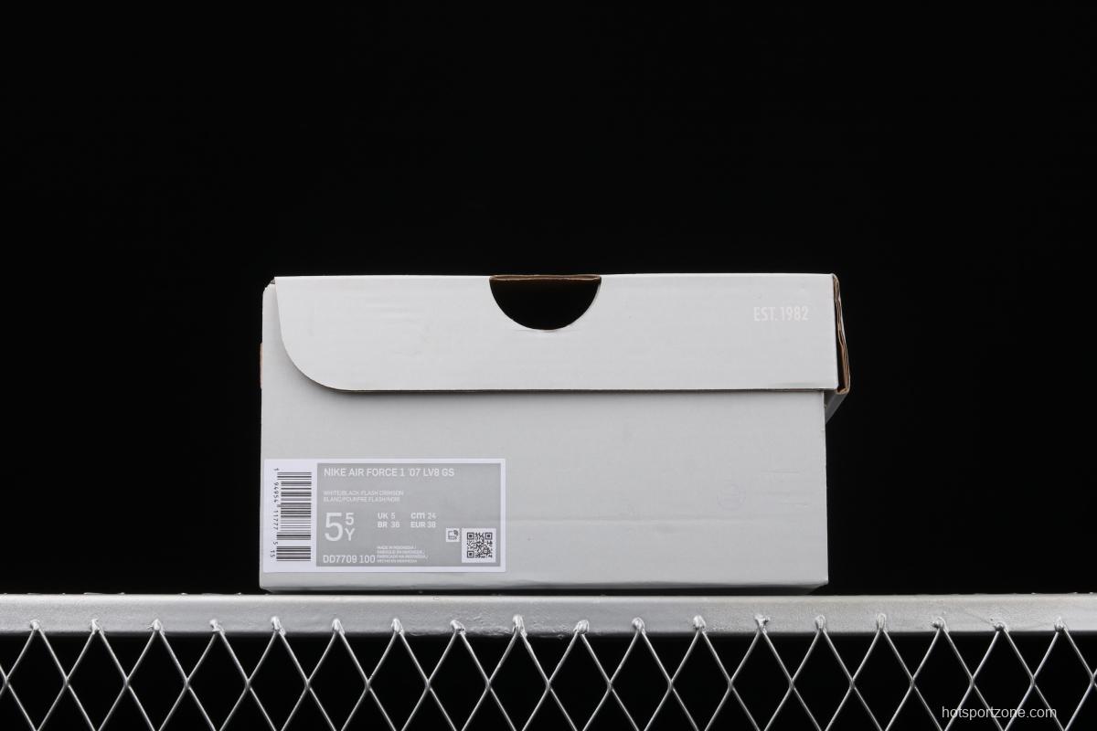 NIKE Air Force 11607 LV8 GS White/Black-Flash South Coast new color low-top casual board shoes DD7709-100