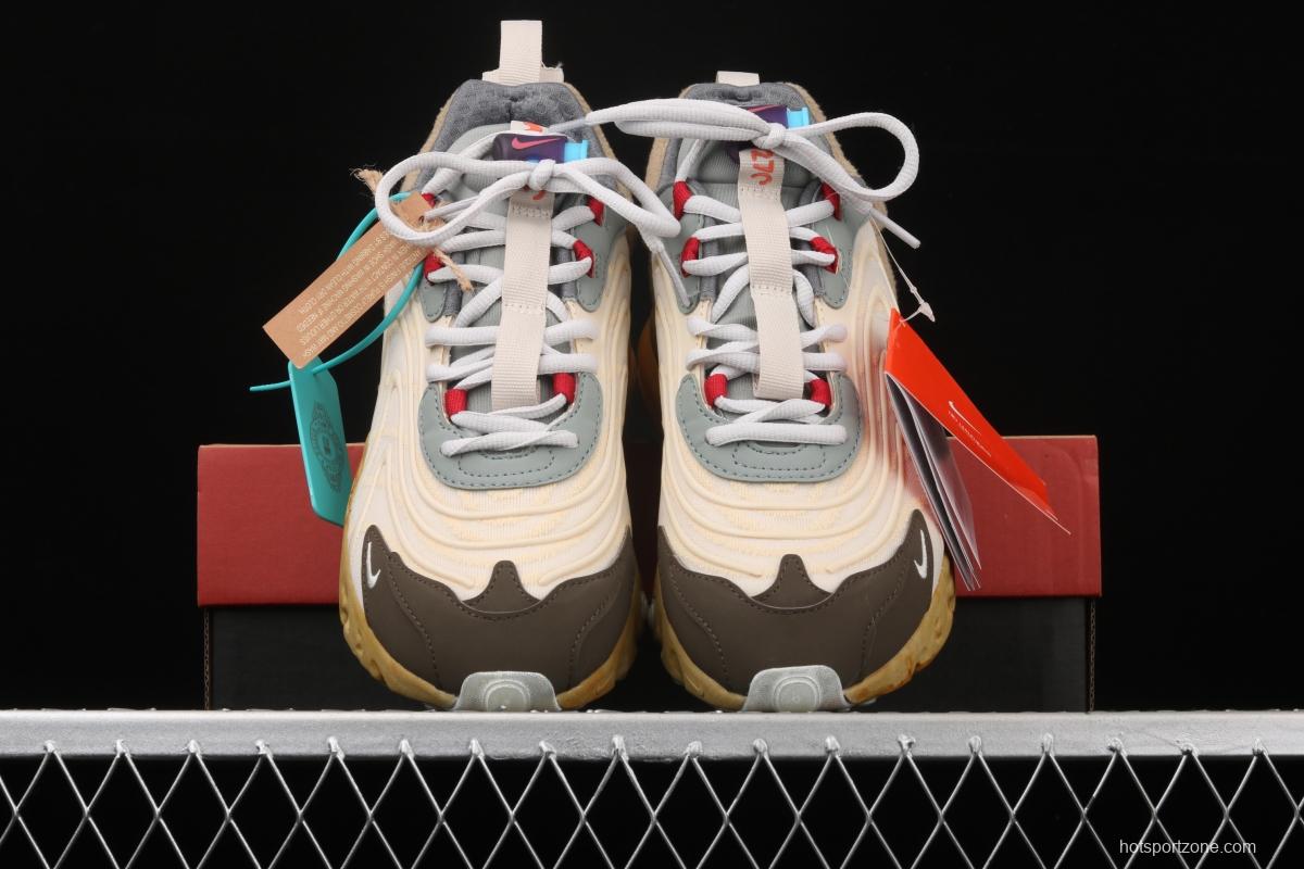 Travis Scott x NIKE Air Max 270React TS co-branded half-palm air cushion running shoes CT2864-200