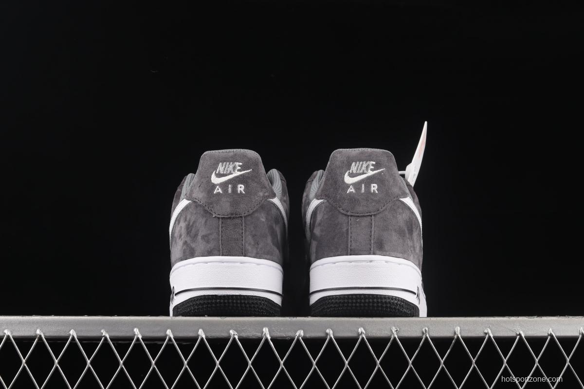 NIKE Air Force 1' 07 Low dark gray suede color matching low-top casual board shoes NT9966-336