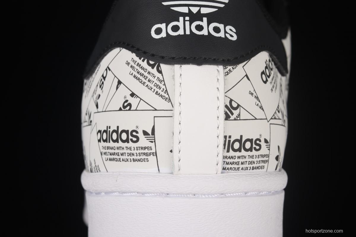 Adidas Originals Superstar FV2819 shell head printed with logo 3M reflective classic sports shoes
