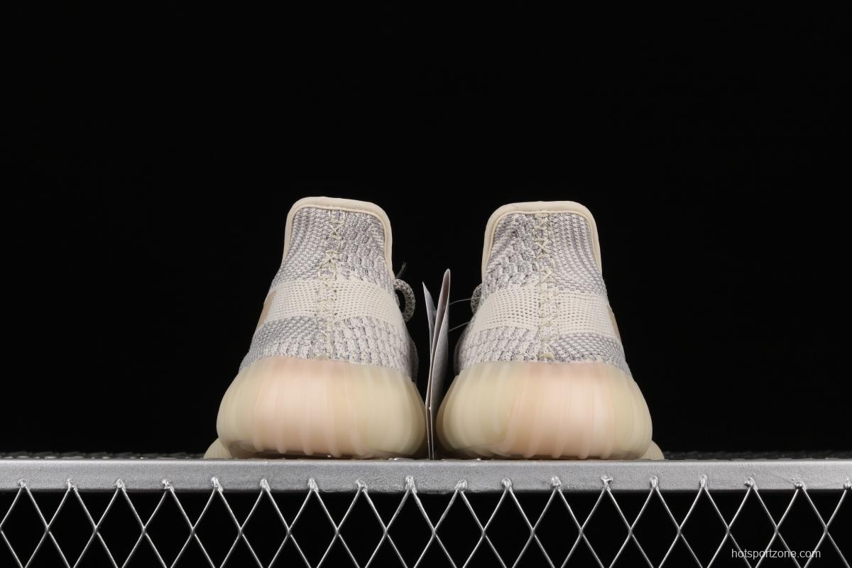 Adidas Yeezy 350 Boost V2 FU9161 Darth Coconut 350 second generation beard white hollowed-out angel color