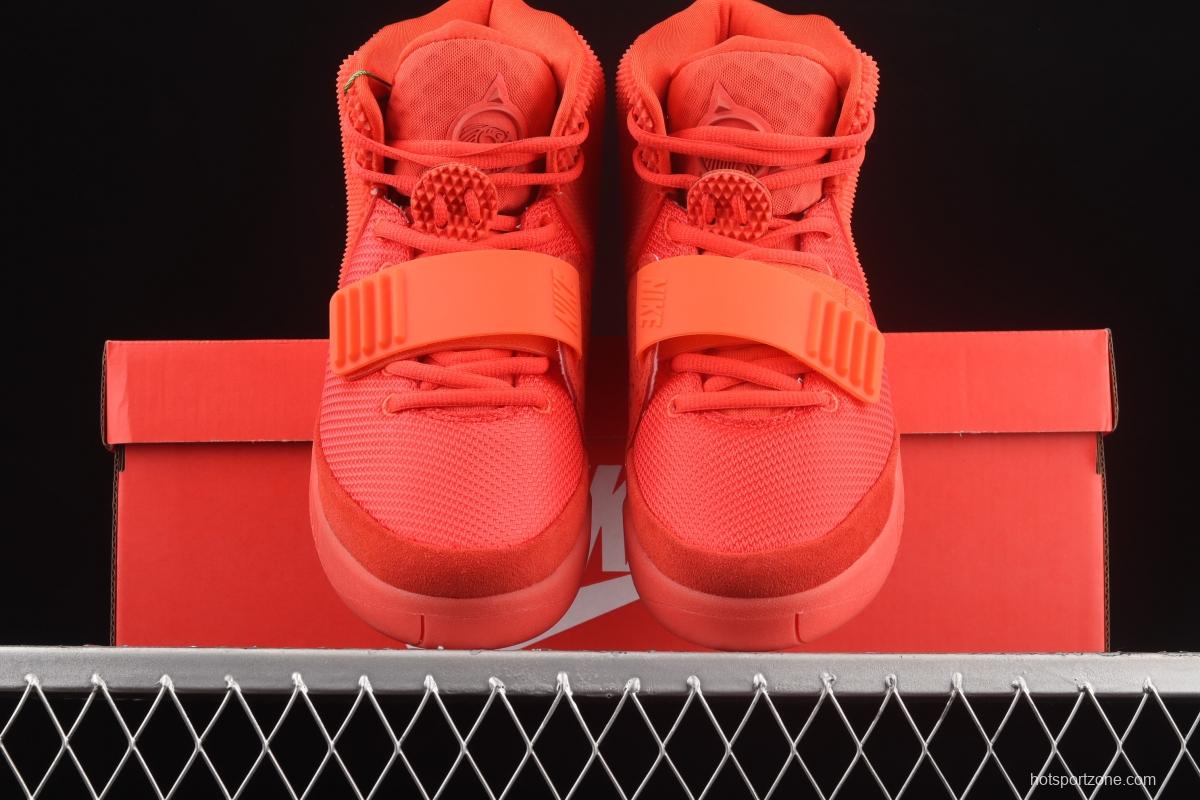 Kanye West x Nike Air Yeezy II SP Red October Coconut second Generation Limited Edition Red Coconut Night Kanye shoes Cultural cushion Leisure Sports Basketball shoes 508214-660