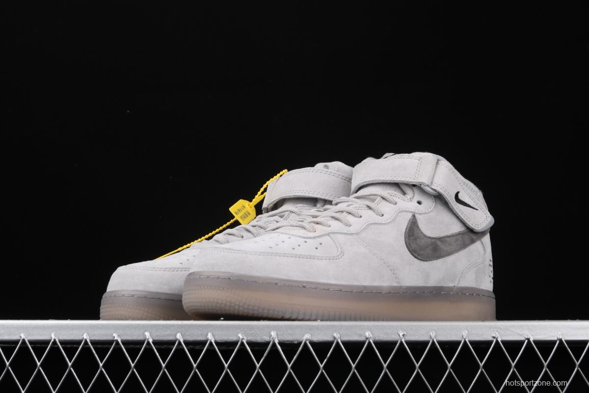 NIKE Air Force 1 Mid'07 High profile Space Ash Color matching 807618-208