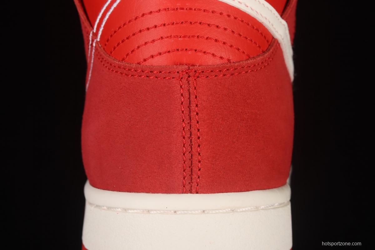 NIKE DUNK High First Use Christmas red SB rebound fashion high top casual board shoes DH0960-600