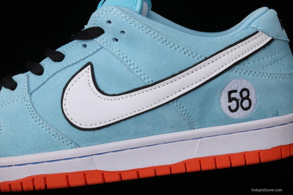 WE CLUB 58 x Nike SB DUNK Low Pro Club 58 Gulf Slam Dunk Series low side leisure sports skateboard shoes BQ6817-401