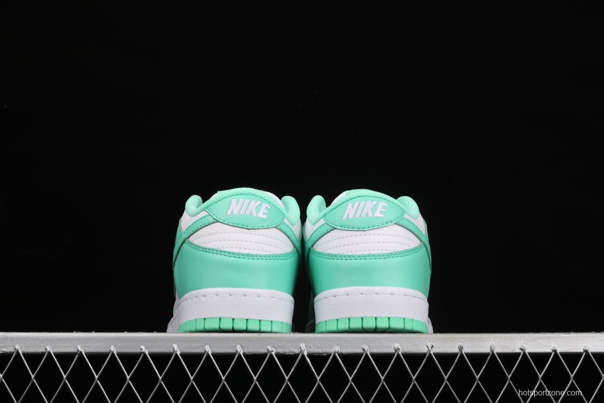 NIKE SB DUNK Low White/Green Glow Tiffany Green White Slam Dunk Series low side leisure sports skateboard shoes DD1503-105