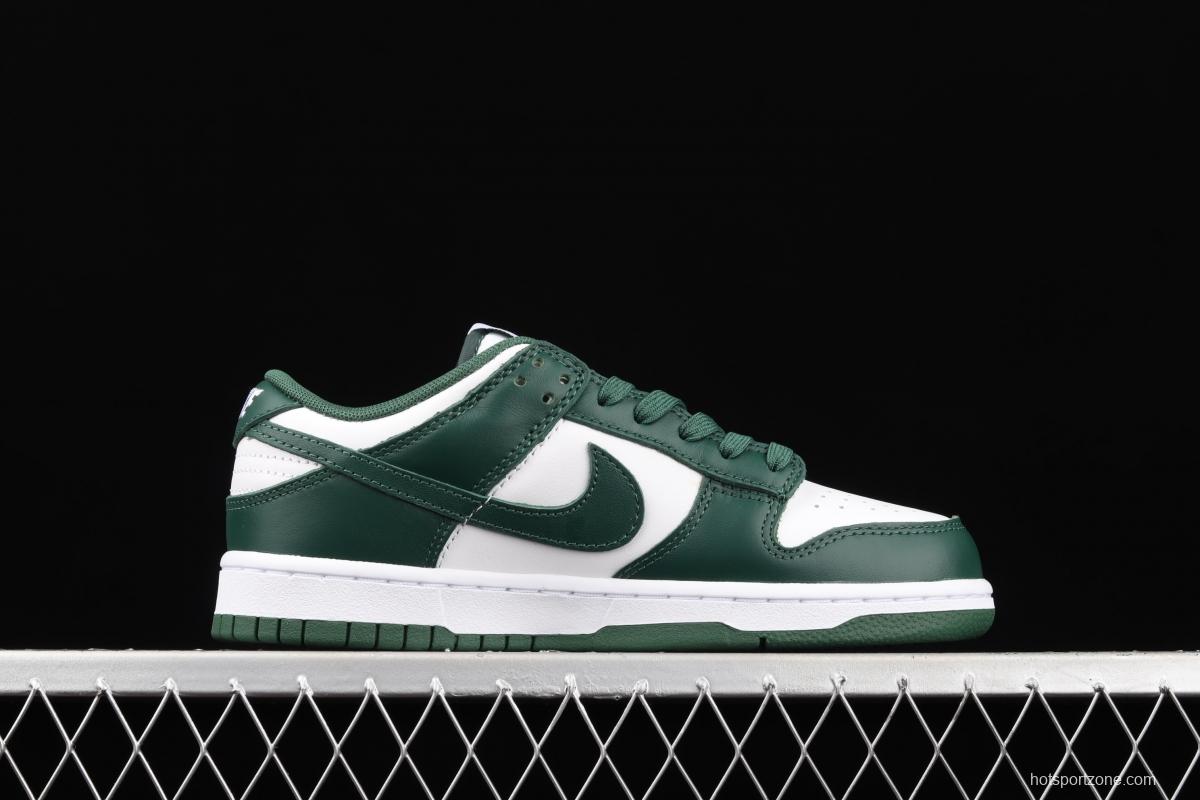 NIKE SB DUNK Low Team Green Michigan White and Green Slam Dunk Series low side Leisure Sports Skateboard shoes DD1391-101