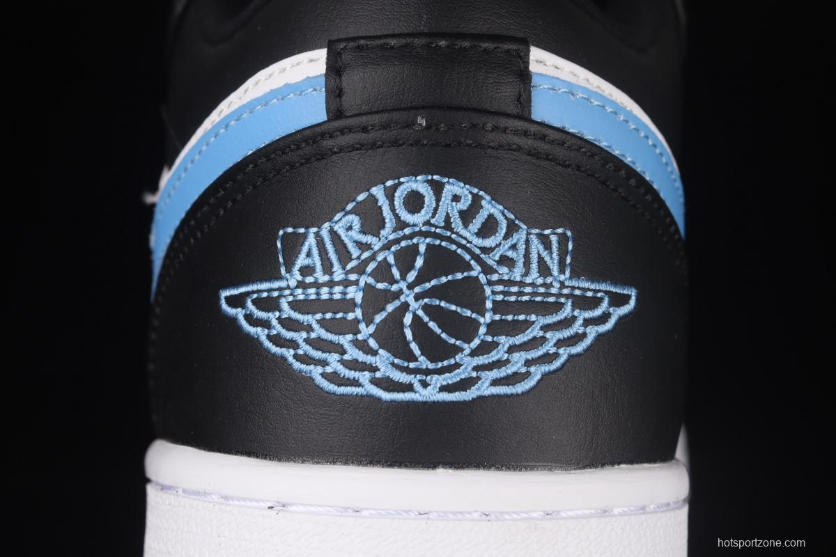 Air Jordan Low black blue and white low-gang culture leisure sports basketball shoes DC0774-041