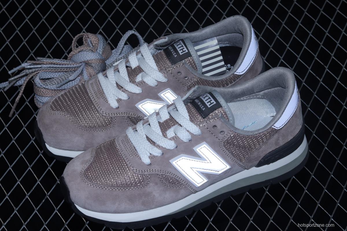 Kxth x New Balance New Bailun 990 Series Joint style retro Leisure running shoes M990KT1