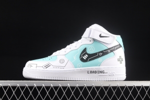 NIKE Air Force 11607 Mid PS5 video game theme casual board shoes CW2288-116,