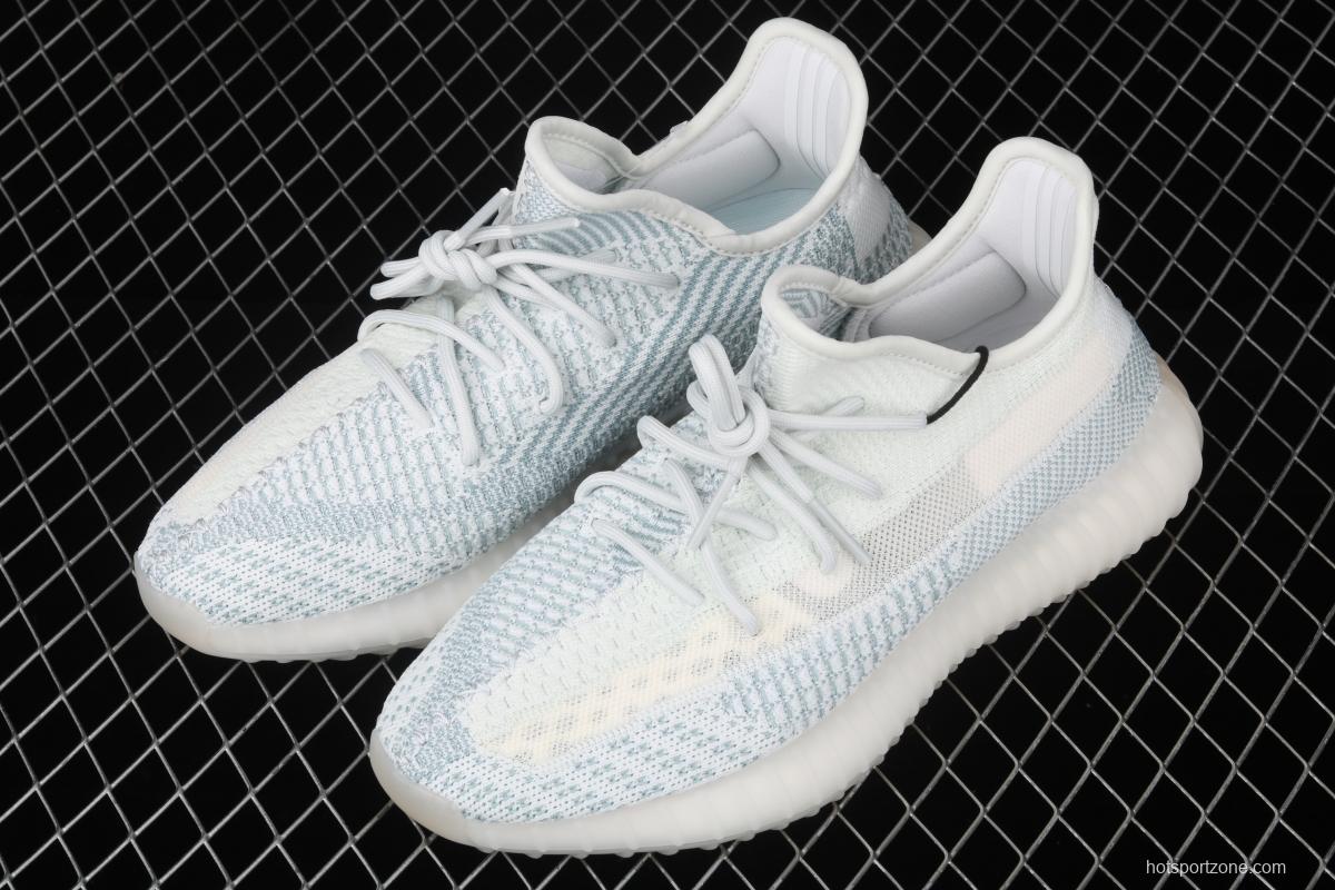 Adidas Yeezy 350 Boost V2 FW3043 Darth Coconut 350 second generation hollowed-out silk ice blue BASF popcorn