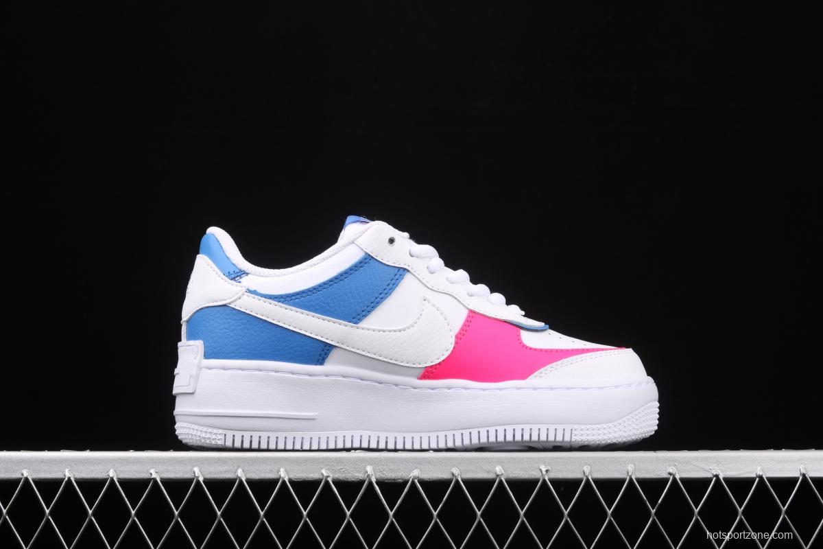 NIKE Air Force 1 ShAdidasow light weight heightened low-top board shoes CU3012-111,