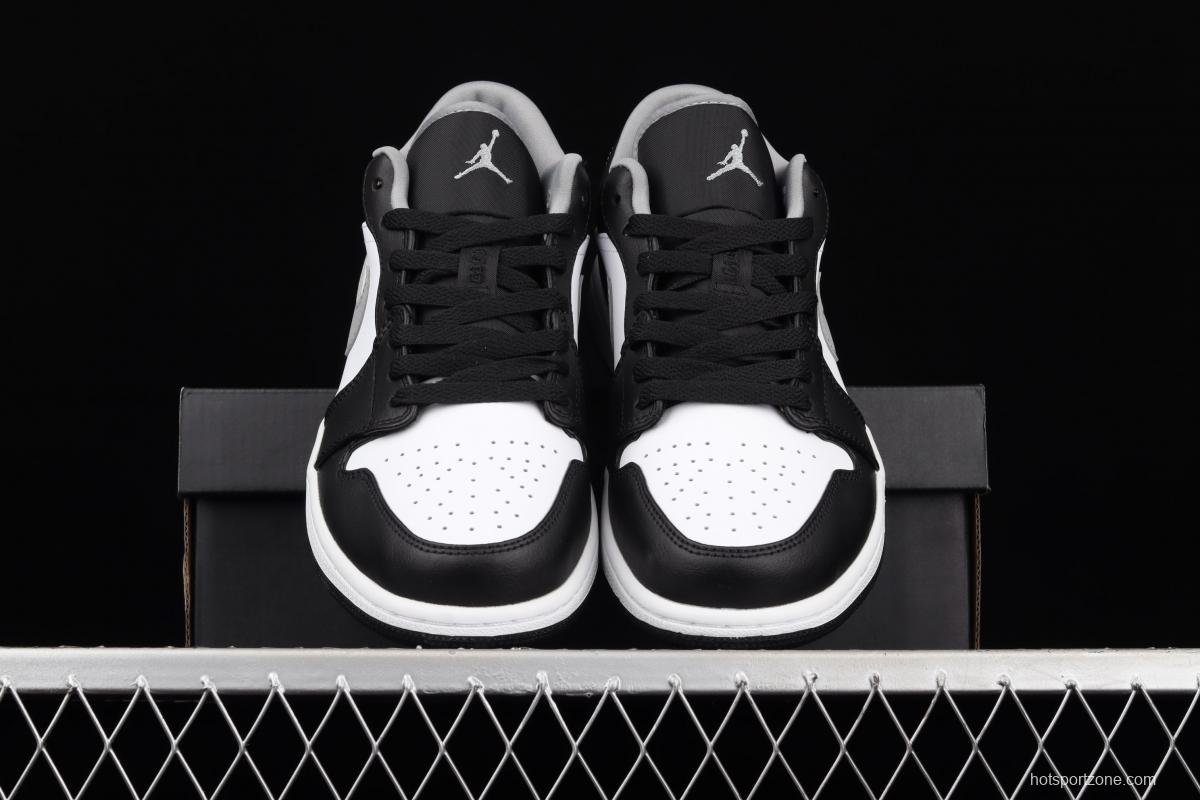Air Jordan 1 Low black, white, gray, low-top cultural leisure sports shoes 553558-040
