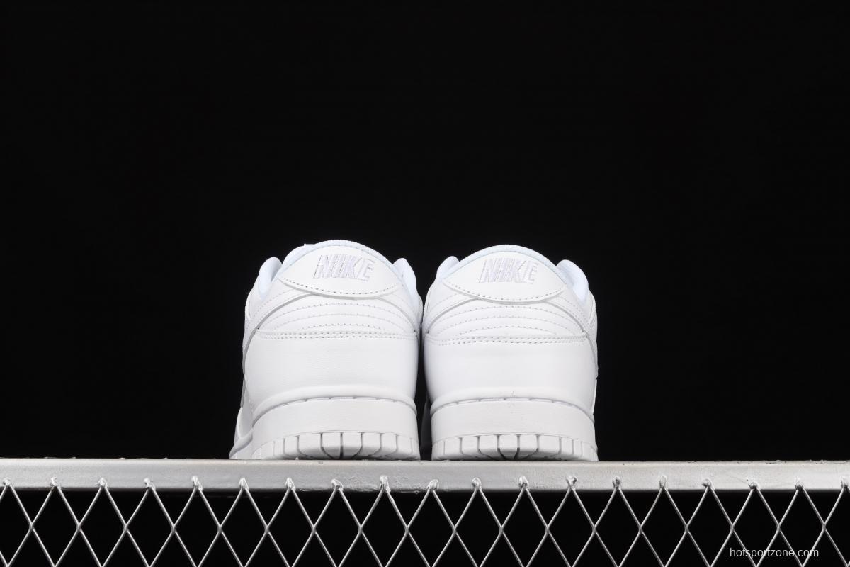 NIKE SB DUNK Low Prm pure white color SB buckle rebound fashion leisure board shoes DD1503-109