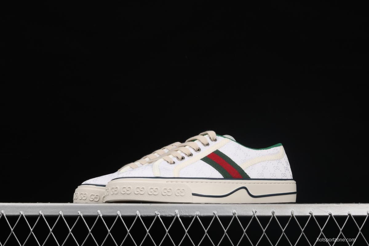 Gucci Tennis 1977 Print Sneaker canvas printed retro leisure sports board shoes