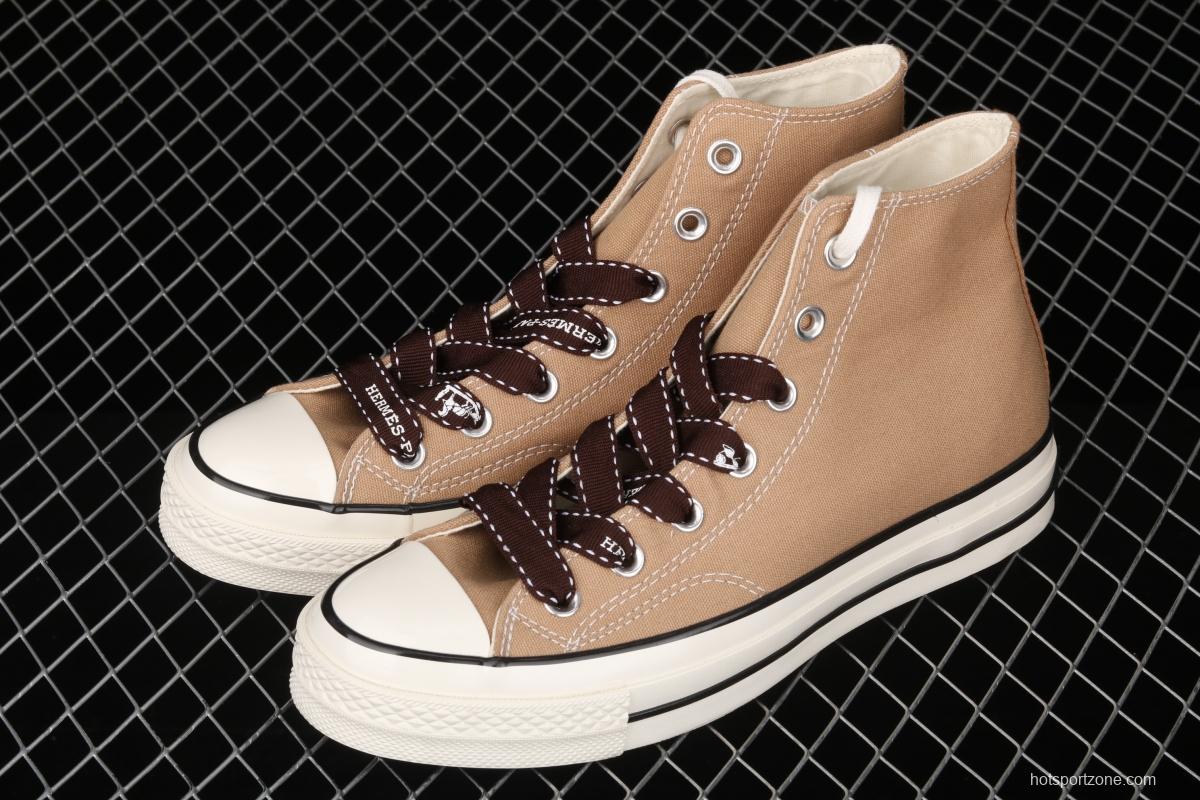 Hermes x Converse 70 Herm è s joint name high-top casual board shoes 168504C