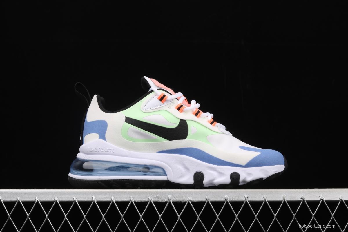 NIKE Air Max 270React new high-frequency mesh function half-palm air cushion running shoes CU7833-100